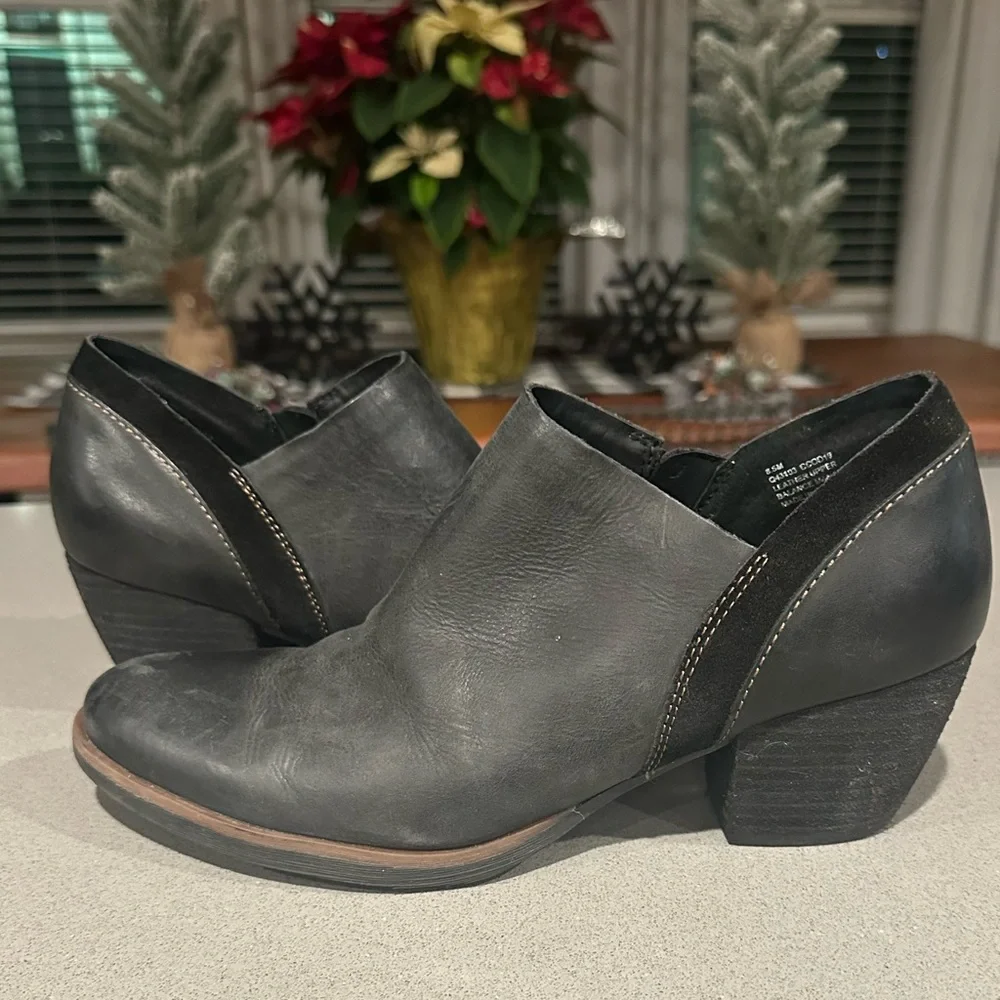 Kirk-Ease Leather Heeled Ankle Boots